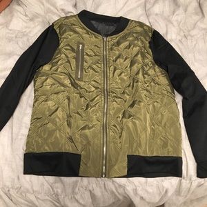 Army green and black jacket